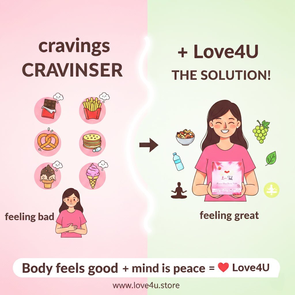 🌸 പീരിയഡ്സിനിടെയുളള ഭക്ഷണ ക്രേവിങ്സ്: കാരണം &amp; Love4U-യുടെ പരിഹാരം - Love4u