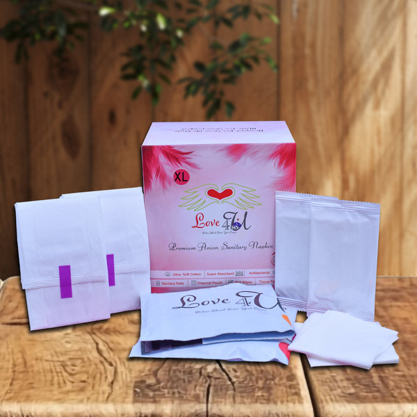 Love4u BUY 2 COMBO Premium Period Care Pouch Pack of 2(Total 24 N)( 12 L - 290mm & 12 XL - 330mm) - Love4u.store